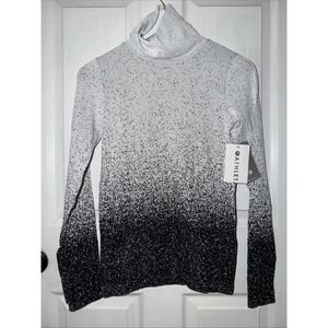 NEW Athleta Flurry Base Layer Long Sleeve Ombré Speckle Size S Small Seamless